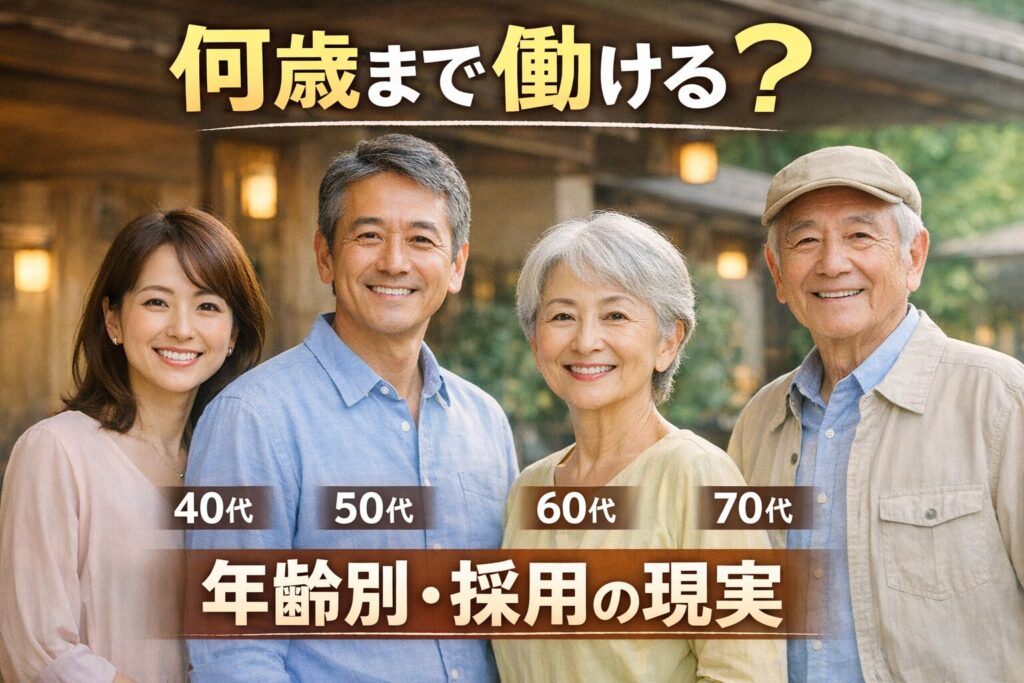 【年齢の壁を突破】リゾートバイトは何歳まで採用される？40代・50代・60代・70代別の「採用率」と「失敗しない職種選び」完全ガイド