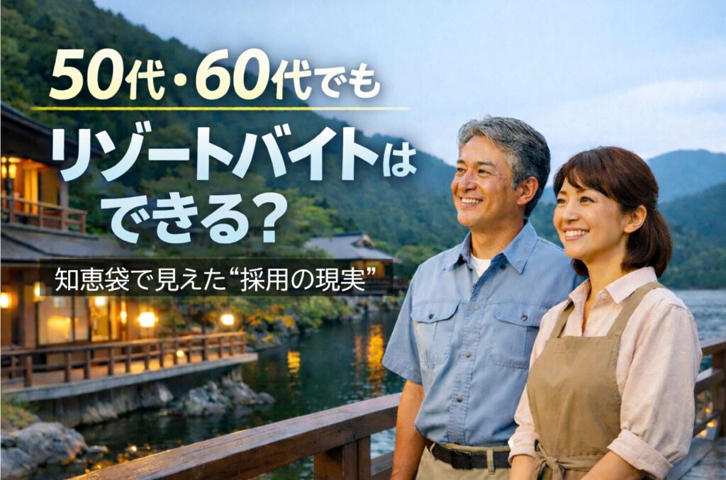 50代・60代でもできる？シニア向けリゾートバイト採用の現実