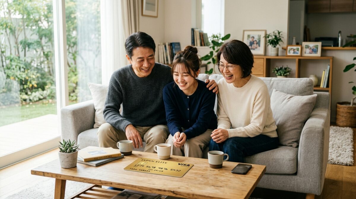 家族でエポスファミリーゴールドを活用する様子