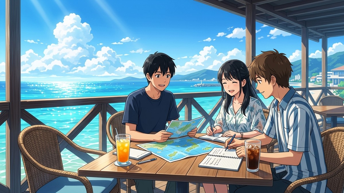 ダイブ(Dive)のリゾートバイトについて相談する大学生